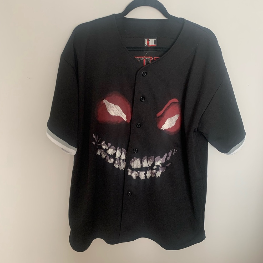Mens Disturbed Baseball Shirt size Large